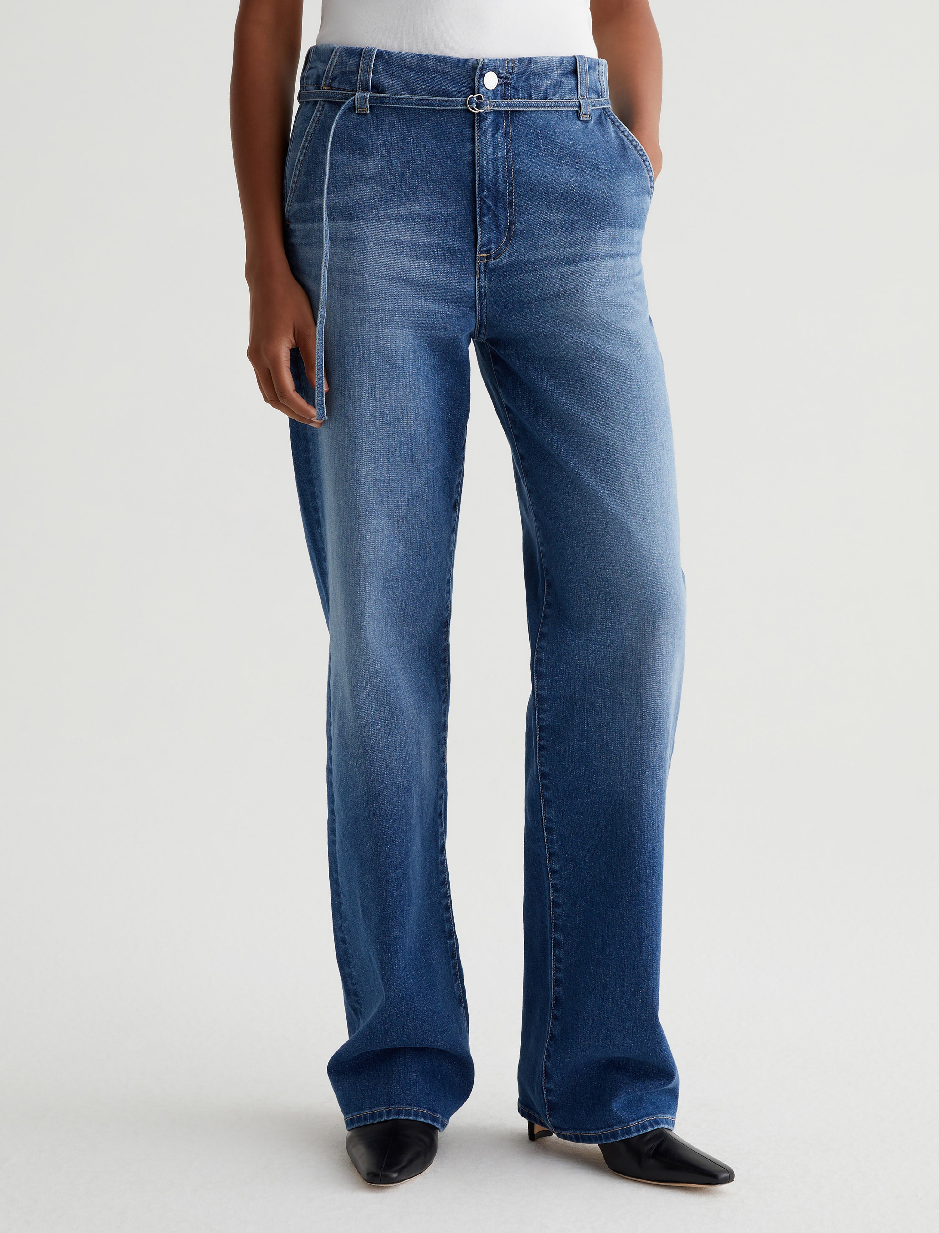Soft Surroundings Ultimate Denim Pull On Jeans Womens Size Medium 10 12  Leaf | eBay